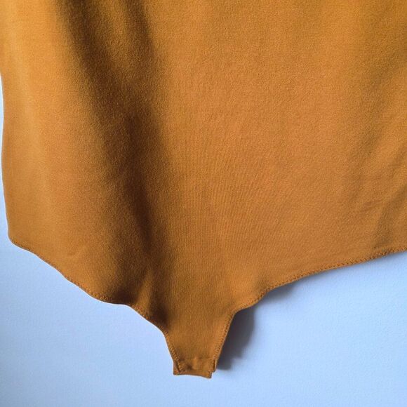 LIKE NEW SHINESTAR SCOOP NECK MUSTARD TANK BODYSUIT SIZE M - Picture 8 of 14